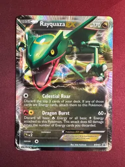 RAYQUAZA EX BW47 Black Star TIN PROMO Black & White HOLO Pokemon TCG card NM - Image 1