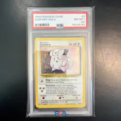Pokemon TCG Clefairy Base Set Holo Rare Card 5/102 Psa 8.5 - Image 1
