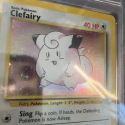 Pokemon TCG Clefairy Base Set Holo Rare Card 5/102 Psa 8.5 - Image 2