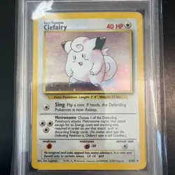 Pokemon TCG Clefairy Base Set Holo Rare Card 5/102 Psa 8.5 - Image 3