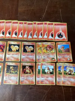 Lot Of 30 Japanese Pokemon Pocket Monsters ‘Fire’ Trading Cards - Image 3