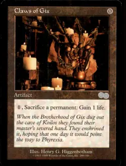 Claws of Gix LP Light Play Urza's Saga MTG [8866] - Image 1