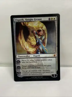 MtG Elspeth vs. Tezzeret Elspeth, Knight-Errant FOIL. LP - Image 1