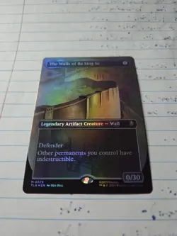 MTG - TLA - #329 The Walls of Ba Sing Se Borderless Foil Near Mint or Better - Image 2
