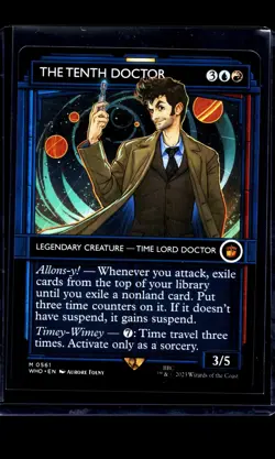 2023 MTG Magic The Gathering WHO Doctor Who Showcase #561 The Tenth Doctor - Image 1
