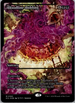 🌈 Bloodline Bidding (Showcase FOIL) Mythic MTG Lorwyn Eclipsed - NM/M - Image 1