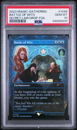 2023 MTG SECRET LAIR DROP FOIL #1446 BATTLE OF WITS PSA 10 - Image 1