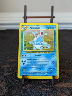 Pokemon TCG Azumarill Neo Genesis 2 Holo Unlimited Holo Rare - Vintage 2000 - Image 1