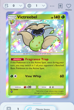 Pokemon TCG POCKET - Victreebel Shiny 1⭐, Mega-Rising, English - Image 3