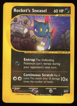 Pokemon - Best of Game Promo - Rocket's Sneasel - Winner Stamped - #5 - Image 1
