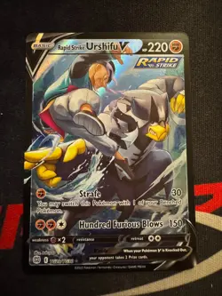 Pokemon Rapid Strike Urshifu V TG20/TG30 Brilliant Stars Trainer Gallery NM - Image 1
