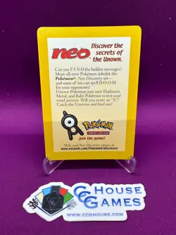 Pokemon TCG - Neo Discovery Pokemon League Ad Promo WoTC Unown Pichu NM*CCGHouse - Image 2