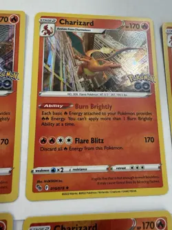 Pokemon TCG Charizard Lot Of 9! Pokemon Go | Vivid Voltage | Reverse | Holo Rare - Image 3