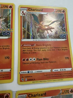 Pokemon TCG Charizard Lot Of 9! Pokemon Go | Vivid Voltage | Reverse | Holo Rare - Image 4