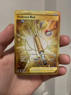 Ordinary Rod 215/202 Secret Rare Pokemon TCG Sword & Shield Base NM - Image 1