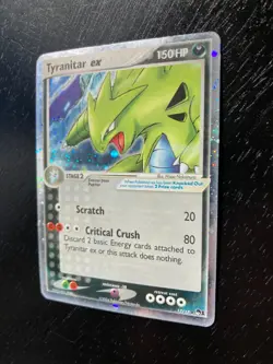 Pokemon Cosmos Ultra- Rare Holo Tyranitar ex 17/17 Pop Series 1 2006 EX/MP - Image 4