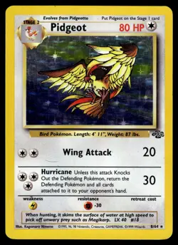 Pidgeot Holo 8/64 Jungle Unlimited Pokemon - Image 1