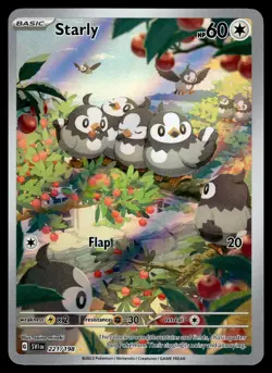 Starly Illustration Rare 221/198 SV01: Scarlet & Violet Base Set Pokemon - Image 1