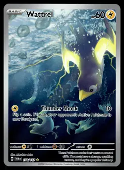 Wattrel Illustration Rare 178/167 SV06: Twilight Masquerade Pokemon - Image 1