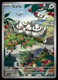 Starly Illustration Rare 221/198 SV01: Scarlet & Violet Base Set Pokemon - Image 1