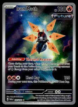 Iron Moth Illustration Rare 187/182 SV04: Paradox Rift Pokemon - Image 1