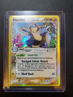 Pokemon TCG Blastoise (Delta Species) 2/100 Holofoil Crystal Guardians - Image 1