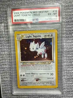PSA 6 2002 Pokemon NEO Destiny Holo Light Togetic - Image 1