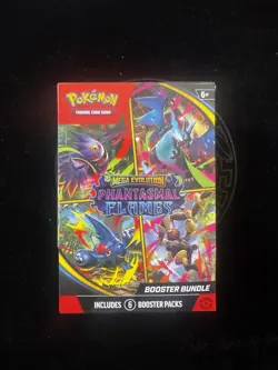 Pokemon TCG Mega Evolution Phantasmal Flames Booster Bundles New Sealed 6 Packs - Image 1