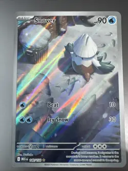 Pokemon TCG Snover 140/132 Illustration Rare IR Pokemon Mega Evolution Full Art - Image 1
