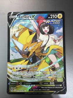 Zeraora V TG16/TG30 Ultra Rare SWSH12: Silver Tempest Trainer Gallery Pokemon TC - Image 1