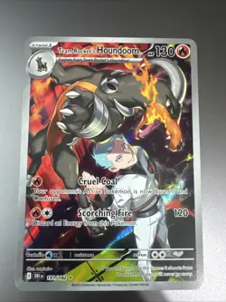 Pokemon TCG Team Rockets Houndoom 191/182 Illustration Rare Destined Rivals NM - Image 1
