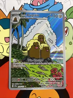 Pokemon TCG - Alolan Dugtrio 208/191 Illustration Rare Surging Sparks - NM - Image 1