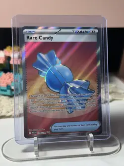 Pokemon TCG Rare Candy Holo Full Art Double Rare Holo Mega Evolution 175/132 - Image 1