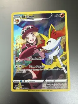 Braixen TG01/TG30 Ultra Rare SWSH12: Silver Tempest Trainer Gallery Pokemon TCG - Image 1