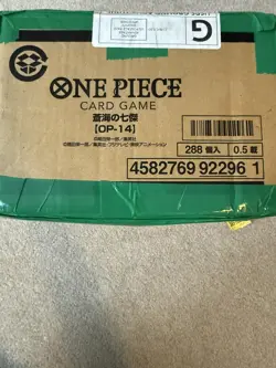 One Piece OP-14 Booster Box Case Sealed. The Azure Sea's Seven Japanese - Image 2