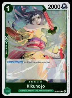 One Piece The Azure Sea's Seven #OP14-023 Kikunojo Rare - Image 1
