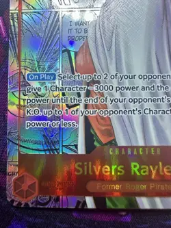 Silvers Rayleigh Manga Alt Art English OP08-118 One Piece Two Legends - Image 4