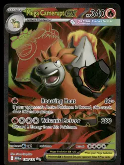 Pokemon Cards Mega Camerupt ex 156/132 Mega Evolution Ultra Rare NM - Image 1