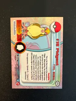 Topps Chrome 2000 Pidgeot Pokemon Card #18 Holo NM RARE TV Animation Edition - Image 2