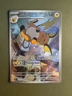Pokemon TCG Raichu Holo 211/193 Illustration Card Paldea Evolved Near Mint - Image 1