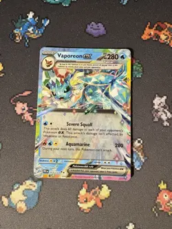 Pokemon Cards Vaporeon ex 023/131 Ultra Rare Prismatic Evolutions- (NM) - Image 1