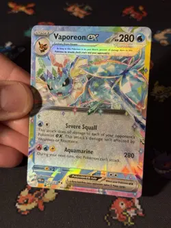 Pokemon Cards Vaporeon ex 023/131 Ultra Rare Prismatic Evolutions- (NM) - Image 2