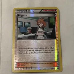 Brigette 134/162 Breakthrough Reverse Holo Pokemon card - Image 1