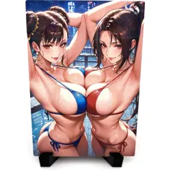 Street Fighter Chun-Li Mai Shiranui Sexy Anime Waifu Girl Goddess Story Art Card - Image 1