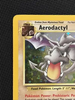 Pokemon TCG Aerodactyl Fossil Holo Card 1/62 Unlimited Rare, LP/NM Condition - Image 5