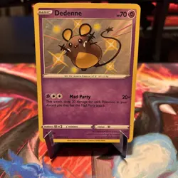 Pokemon TCG Dedenne Shining Fates Holo Card SV051/SV122 NM/Mint Condition - Image 1