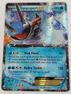 Pokemon Swampert EX XY Promo Trading Card XY55 Holo 2015 TCG Collectable #Live - Image 1