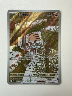 Pokemon - Swinub TCG Full Art Illustration Card Journey Together 165/159 - Image 1