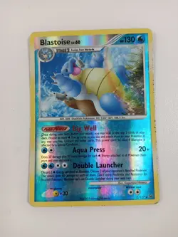 Pokemon Blastoise Reverse Holo Trading Card Platinum 2/127 Rare 2009 TCG #Live - Image 1