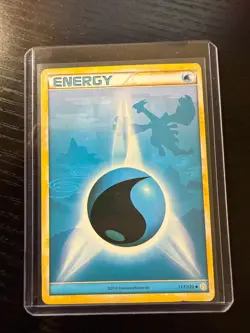 Pokemon Water Energy Heartgold & Soulsilver 117/123 Common 2010 TCG Card LP - Image 1